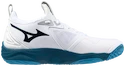 Heren zaalschoenen Mizuno  WAVE MOMENTUM 3 White/Sailor Blue/Silver