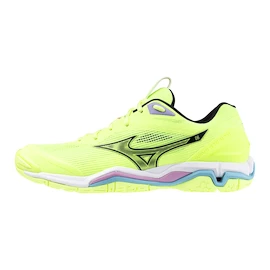 Heren zaalschoenen Mizuno Wave Stealth 6 Neo Lime/Black/Splish Splash