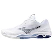 Heren zaalschoenen Mizuno  Wave STEALTH 6 White/Bellwether Blue