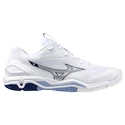 Heren zaalschoenen Mizuno  Wave STEALTH 6 White/Bellwether Blue