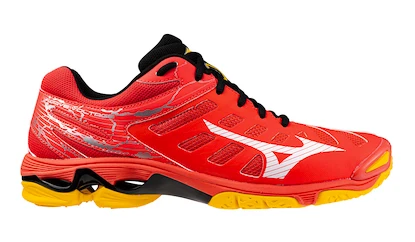 Heren zaalschoenen Mizuno  WAVE VOLTAGE Radiant Red/White/Carrot Curl  EUR 51