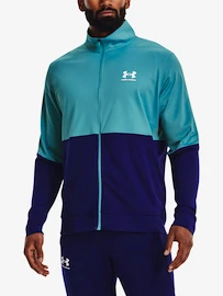 Herenjack Under Armour PIQUE TRACK JACKET-BLU