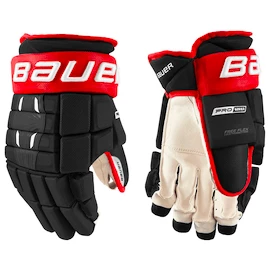 IJshockey handschoenen Bauer Pro Series Black/Red Intermediate