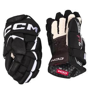 IJshockey handschoenen CCM JetSpeed FT6 Black/White Senior 14 inch