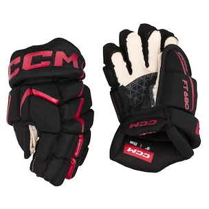 IJshockey handschoenen CCM JetSpeed FT680 Black/Red Junior 12 inch