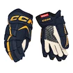 IJshockey handschoenen CCM JetSpeed FT680 Navy/Sunflower Junior 12 inch