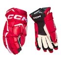 IJshockey handschoenen CCM JetSpeed FTWomen Red/White Senior 12 inch