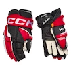 IJshockey handschoenen CCM Tacks XF Black/Red/White Junior 12 inch