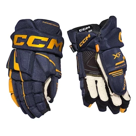 IJshockey handschoenen CCM Tacks XF Navy/Sunflower Senior