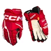 IJshockey handschoenen CCM Tacks XF PRO Red/White Junior 11 inch