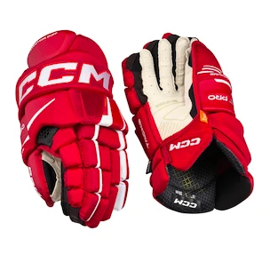 IJshockey handschoenen CCM Tacks XF PRO Red/White Junior 11 inch