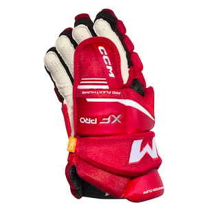 IJshockey handschoenen CCM Tacks XF PRO Red/White Junior 11 inch