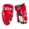 IJshockey handschoenen CCM Tacks XF Red/White Senior 14 inch