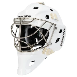 IJshockey masker keeper Bauer NME ONE GOAL MASK - CAT EYE White Senior