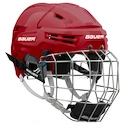 IJshockeyhelm Bauer RE-AKT 65 Combo Red Senior