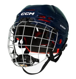 IJshockeyhelm CCM Tacks 70 Combo Navy Junior