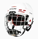 IJshockeyhelm CCM Tacks 70 Combo White Junior