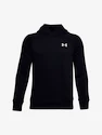 Jongens hoodie Under Armour  RIVAL COTTON HOODIE black