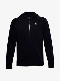 Jongens hoodie Under Armour RIVAL FLEECE FZ HOODIE-BLK