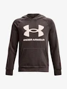 Jongens hoodie Under Armour  RIVAL FLEECE HOODIE-BRN