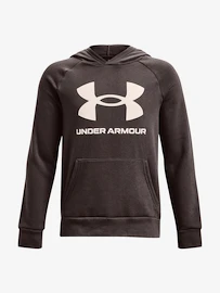 Jongens hoodie Under Armour RIVAL FLEECE HOODIE-BRN