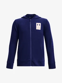 Jongens hoodie Under Armour Rival Terry FZ Hoodie-BLU