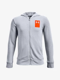 Jongens hoodie Under Armour Rival Terry FZ Hoodie-GRY