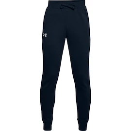 Jongens joggingbroek Under Armour RIVAL COTTON PANTS Dark Blue