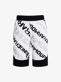 Jongens short Under Armour BASELINE PERF SHORT-WHT