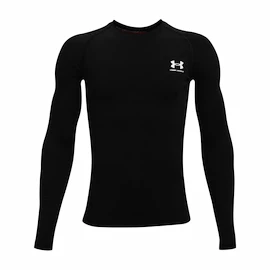 Jongens T-shirt Under Armour HeatGear LS Black