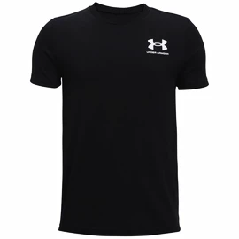 Jongens T-shirt Under Armour Sportstyle Left Chest SS Black