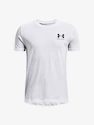 Jongens T-shirt Under Armour  SPORTSTYLE LEFT CHEST SS-WHT XS