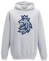 Kinder hoodie Official Merchandise  Czech Hockey Lion Grey 5 - 6 jaar