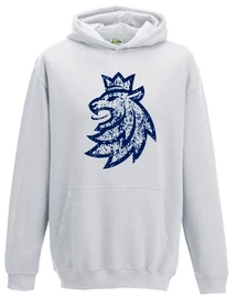 Kinder hoodie Official Merchandise Czech Hockey Lion Grey