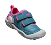 Kinder outdoorschoenen Keen Knotch Hollow Ds Blue Coral/Pink Peacock