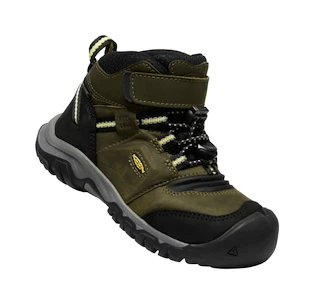 Kinder outdoorschoenen Keen Ridge Flex Mid Wp Dark Olive/Dusky Citron  US 12