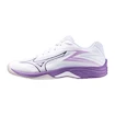 Kinder sportschoenen voor binnen Mizuno  Lightning Star Z7 Jr. White/Patrician Purple/Quince