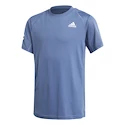 Kinder T-shirt adidas  B Club 3STR Tee Blue 128 cm