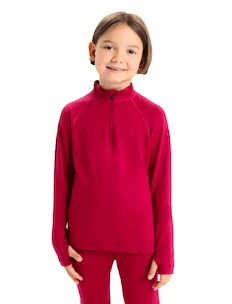 Kinder T-shirt Icebreaker  K 260 Tech LS Half Zip Cherry 4