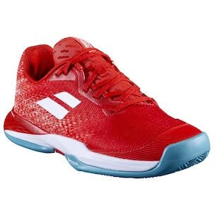 Kinder tennisschoenen Babolat Jet Mach 3 Junior Clay Girl Fiesta Red