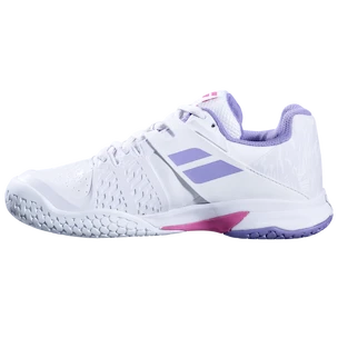 Kinder tennisschoenen Babolat Propulse All Court Junior Girl White/Lavender