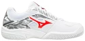 Kinder tennisschoenen Mizuno  Breakshot 3 CC White/IgnititonRed