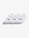 Kindersokken Under Armour  3pk No Show Yth-WHT