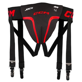 Kruisbeschermer CCM Jock Combo Black/Red Junior