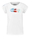 Meisjes T-shirt Babolat  Exercise Cotton Tee Girl White 6 - 8 jaar