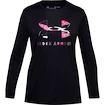 Meisjes T-shirt Under Armour  Tech Graphic Big Logo LS T-Shirt-BLK