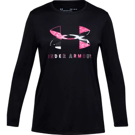 Meisjes T-shirt Under Armour  Tech Graphic Big Logo LS T-Shirt-BLK