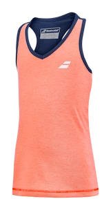 Meisjes tanktop Babolat  Play Tank Top Fluo Strike 12 - 14 jaar