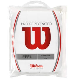 Overgrip Wilson Pro Overgrip Perforated White (12 Pack)