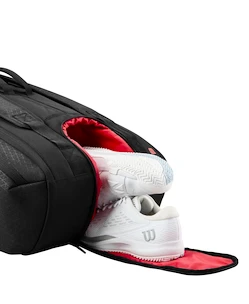 Rackettas Wilson  Clash V3 15PK Racquet Bag Black/Infrared